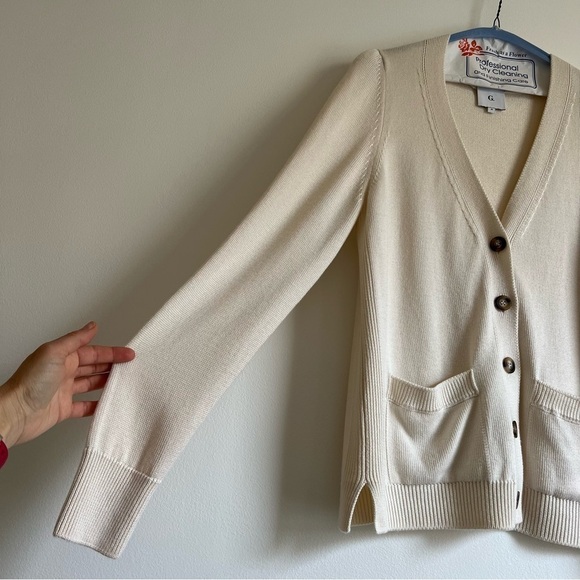 G.Label by Goop Erica Cardigan in Ecru - Picture 5 of 14